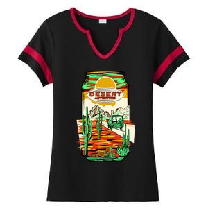 Desert Adventure Soda Can Ladies Halftime Notch Neck Tee