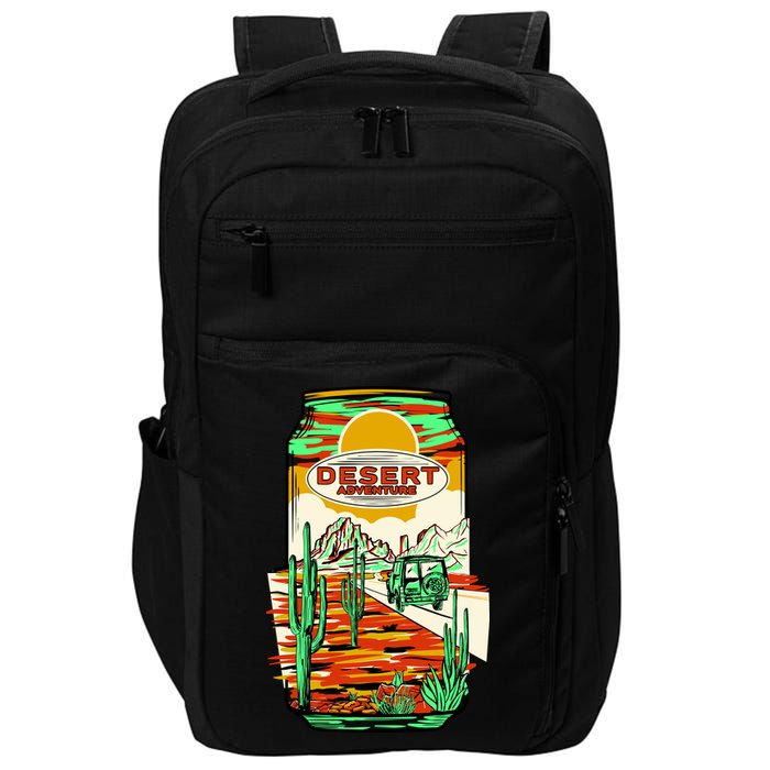 Desert Adventure Soda Can Impact Tech Backpack