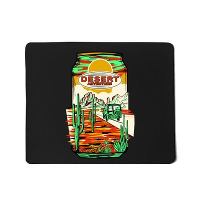 Desert Adventure Soda Can Mousepad