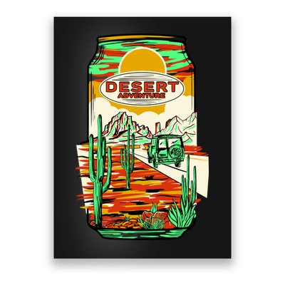 Desert Adventure Soda Can Poster