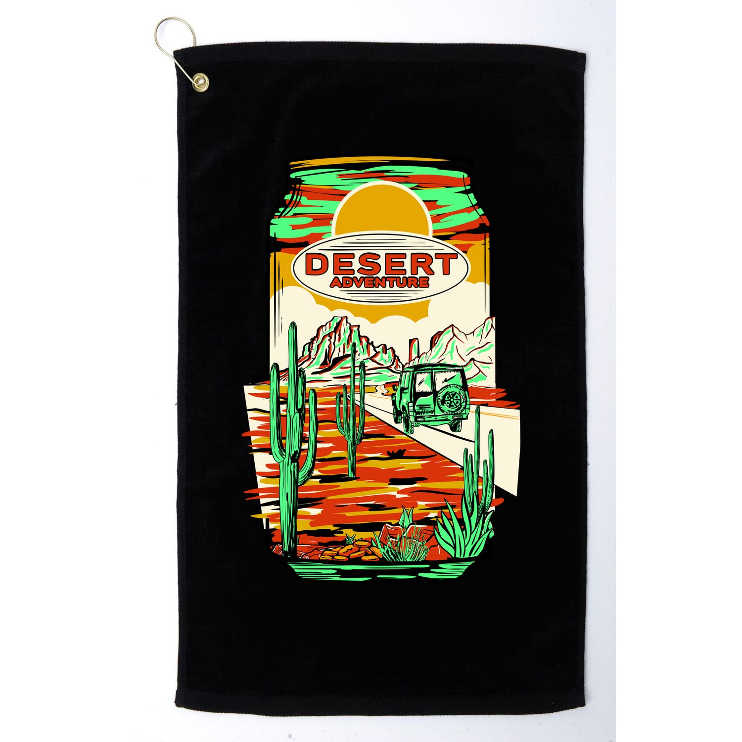 Desert Adventure Soda Can Golf Towel