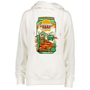 Desert Adventure Soda Can Womens Funnel Neck Pullover Hood