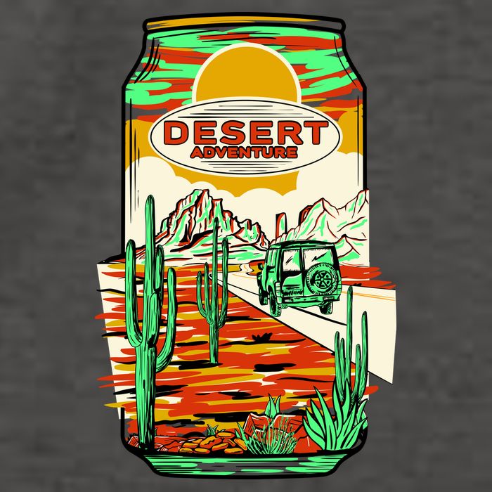 Desert Adventure Soda Can Vector Backpack