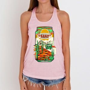 Desert Adventure Soda Can Women's Knotted Racerback Tank