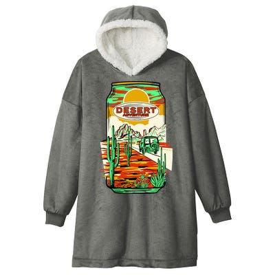 Desert Adventure Soda Can Hooded Wearable Blanket