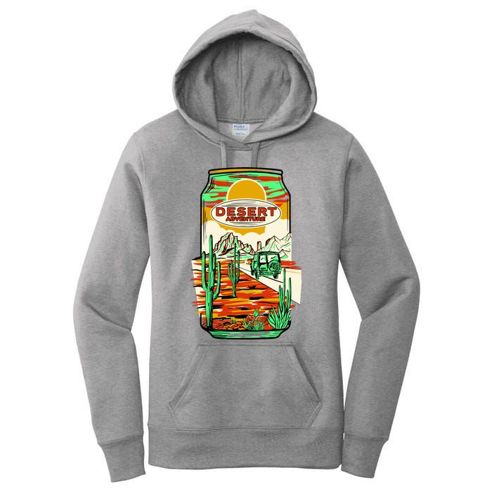 Desert Adventure Soda Can Women's Pullover Hoodie