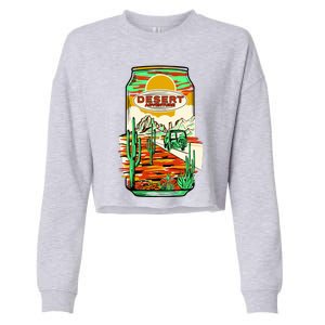 Desert Adventure Soda Can Cropped Pullover Crew