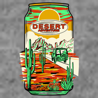 Desert Adventure Soda Can Ladies Long Sleeve Shirt