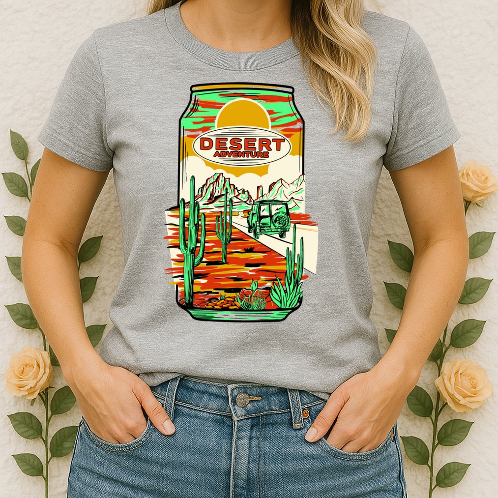 Desert Adventure Soda Can Womens T-Shirt