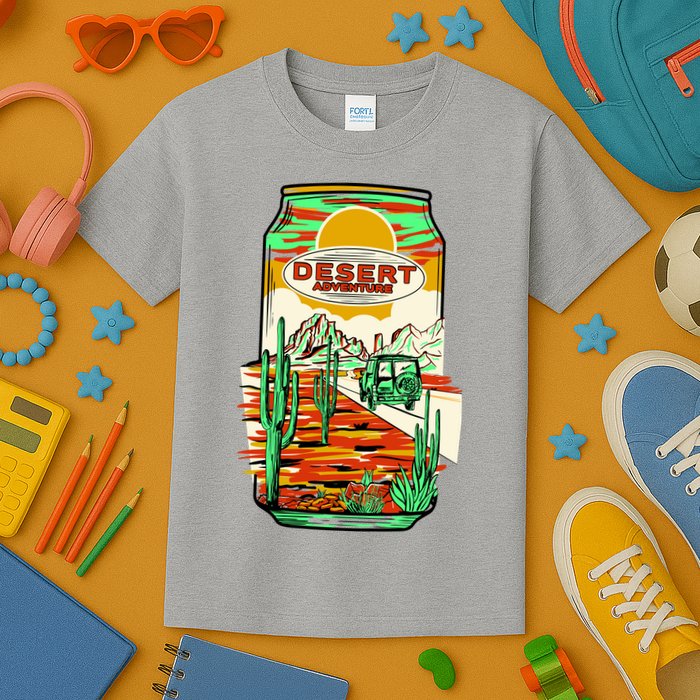 Desert Adventure Soda Can Kids T-Shirt