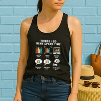 Data Analyst Statistic Scientist Funny Data Engineer Nerd Women's Racerback Tank