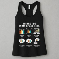 Data Analyst Statistic Scientist Funny Data Engineer Nerd Women's Racerback Tank