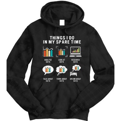 Data Analyst Statistic Scientist Funny Data Engineer Nerd Tie Dye Hoodie