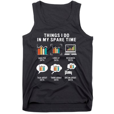 Data Analyst Statistic Scientist Funny Data Engineer Nerd Tank Top