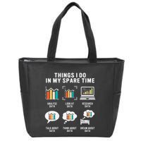 Data Analyst Statistic Scientist Funny Data Engineer Nerd Zip Tote Bag