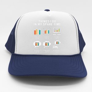 Data Analyst Statistic Scientist Funny Data Engineer Nerd Trucker Hat