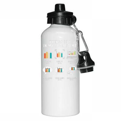 Data Analyst Statistic Scientist Funny Data Engineer Nerd Aluminum Water Bottle 