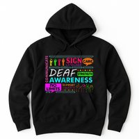 Deaf Awareness Sign Deafness Hearing Loss Warrior Hoodie