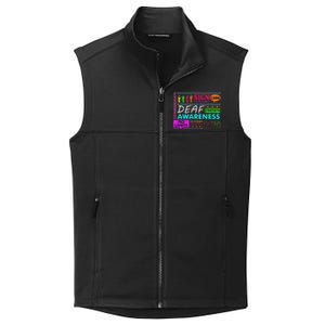 Deaf Awareness Sign Deafness Hearing Loss Warrior Collective Smooth Fleece Vest