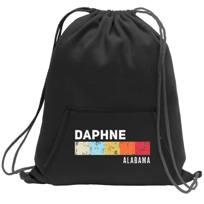 Daphne Alabama State Pride Roots Hometown Native Sweatshirt Cinch Pack Bag