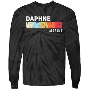 Daphne Alabama State Pride Roots Hometown Native Tie-Dye Long Sleeve Shirt