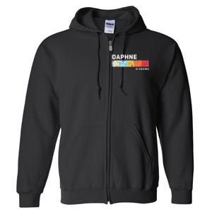 Daphne Alabama State Pride Roots Hometown Native Full Zip Hoodie