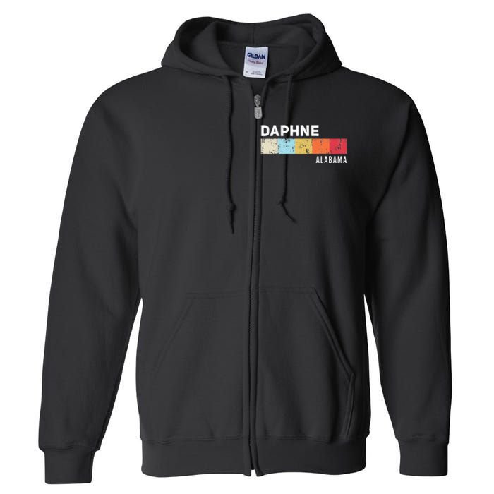 Daphne Alabama State Pride Roots Hometown Native Full Zip Hoodie