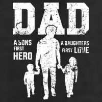 Daddy A Son's First Hero A Daughter's First Love Cool Comfort Performance Bucket Hat