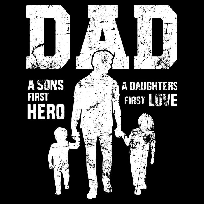 Daddy A Son's First Hero A Daughter's First Love Sustainable Bucket Hat