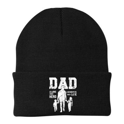 Daddy A Son's First Hero A Daughter's First Love Beanie