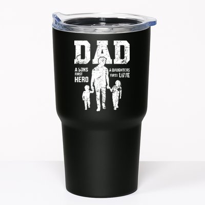Daddy A Son's First Hero A Daughter's First Love Tumbler