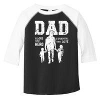 Daddy A Son's First Hero A Daughter's First Love Toddler Fine Jersey T-Shirt