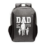 Daddy A Son's First Hero A Daughter's First Love Vector Backpack