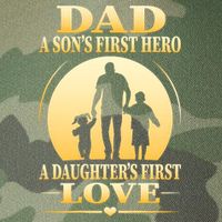 Dad A SonS First Hero A DaughterS First Love Legacy Tie Dye Trucker Hat