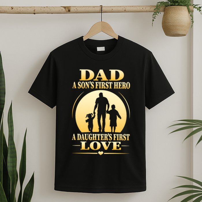 Dad A SonS First Hero A DaughterS First Love T-Shirt