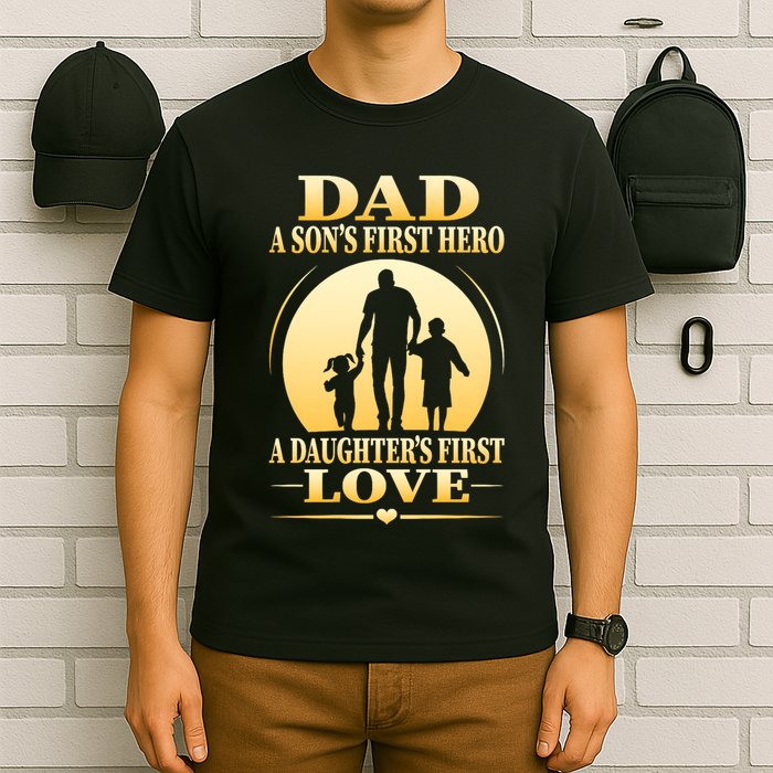 Dad A SonS First Hero A DaughterS First Love T-Shirt
