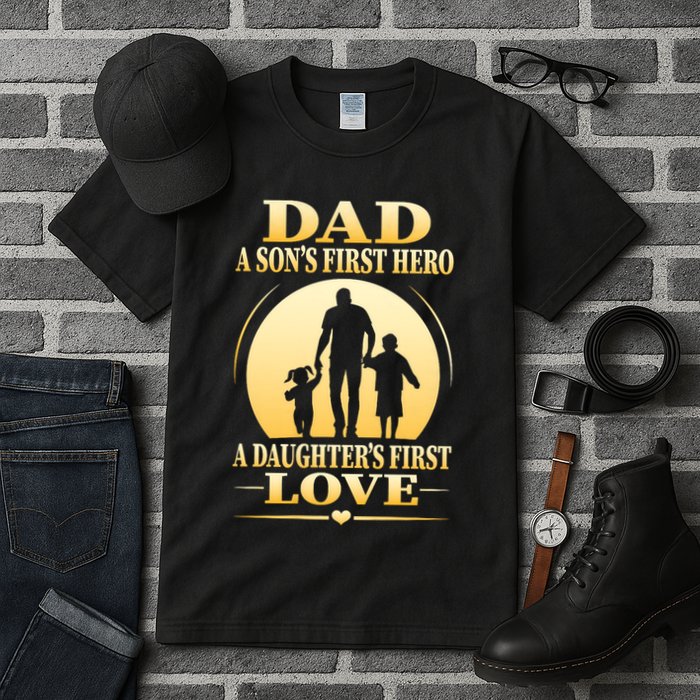 Dad A SonS First Hero A DaughterS First Love Tall T-Shirt