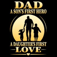 Dad A SonS First Hero A DaughterS First Love Backpack