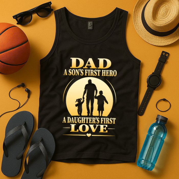 Dad A SonS First Hero A DaughterS First Love Tank Top