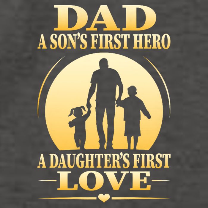 Dad A SonS First Hero A DaughterS First Love Vector Backpack