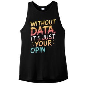 Data Analyst Statistic Statistician Funny Data Engineer Nerd Ladies PosiCharge Tri-Blend Wicking Tank