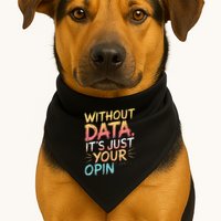 Data Analyst Statistic Statistician Funny Data Engineer Nerd USA-Made Doggie Bandana