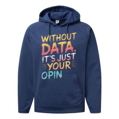 Data Analyst Statistic Statistician Funny Data Engineer Nerd Performance Fleece Hoodie