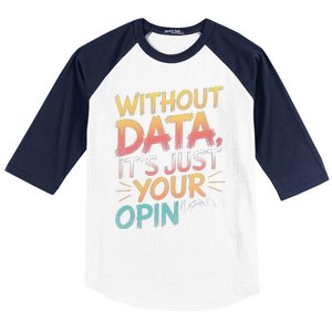 Data Analyst Statistic Statistician Funny Data Engineer Nerd Baseball Sleeve Shirt