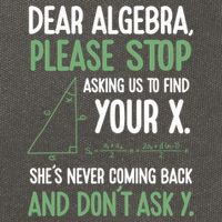 Dear Algebra Stop Asking Me To Find Your X Maths Joke Gift Cotton Canvas Backpack