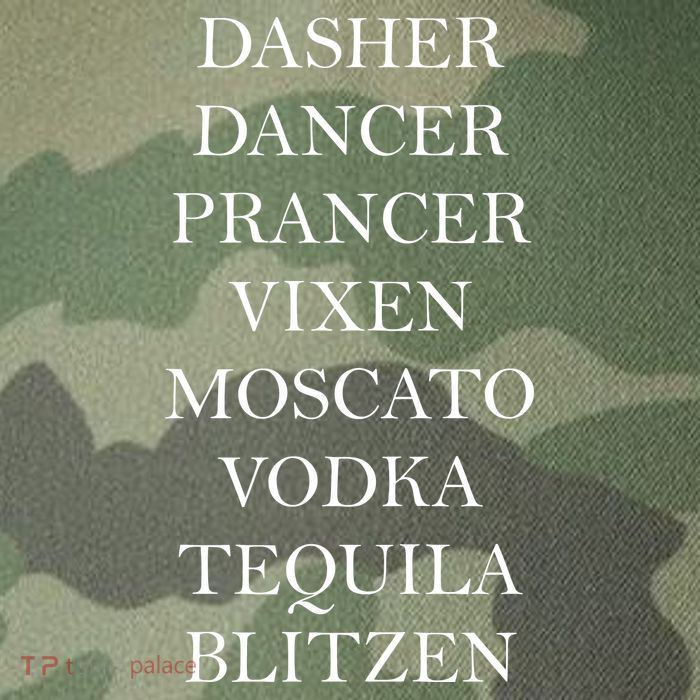 Dasher Dancer Prancer Vixen Moscato Vodka Tequila Blitzen Christmas Legacy Tie Dye Trucker Hat