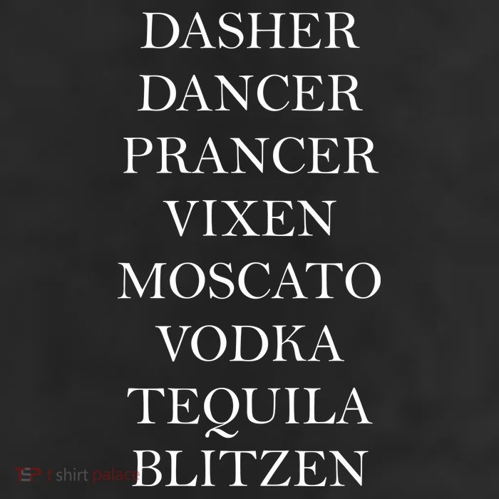 Dasher Dancer Prancer Vixen Moscato Vodka Tequila Blitzen Christmas Adult Drive Performance Visor