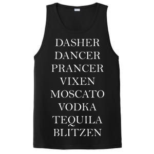 Dasher Dancer Prancer Vixen Moscato Vodka Tequila Blitzen Christmas PosiCharge Competitor Tank