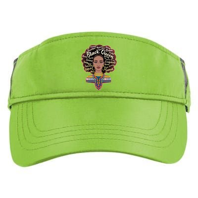 Dashiki Black Queen Adult Drive Performance Visor