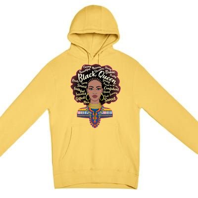 Dashiki Black Queen Premium Pullover Hoodie